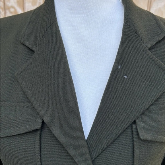 ralph lauren Green Utility Jacket With Belt SZ 6 - Picture 3 of 4